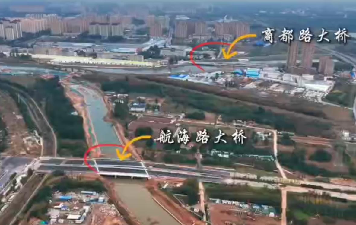 郑东航海路大桥、商都路大桥就要来了！郑州东部这两条主干道真是患难兄弟啊！虽然没