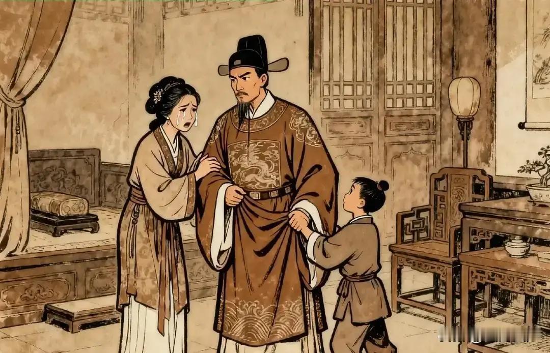 洪武十三年，李文忠交代完后事，与妻儿泣别后才去上朝，朱元璋看了他的奏折，怒骂道：“李文忠，难道你就不