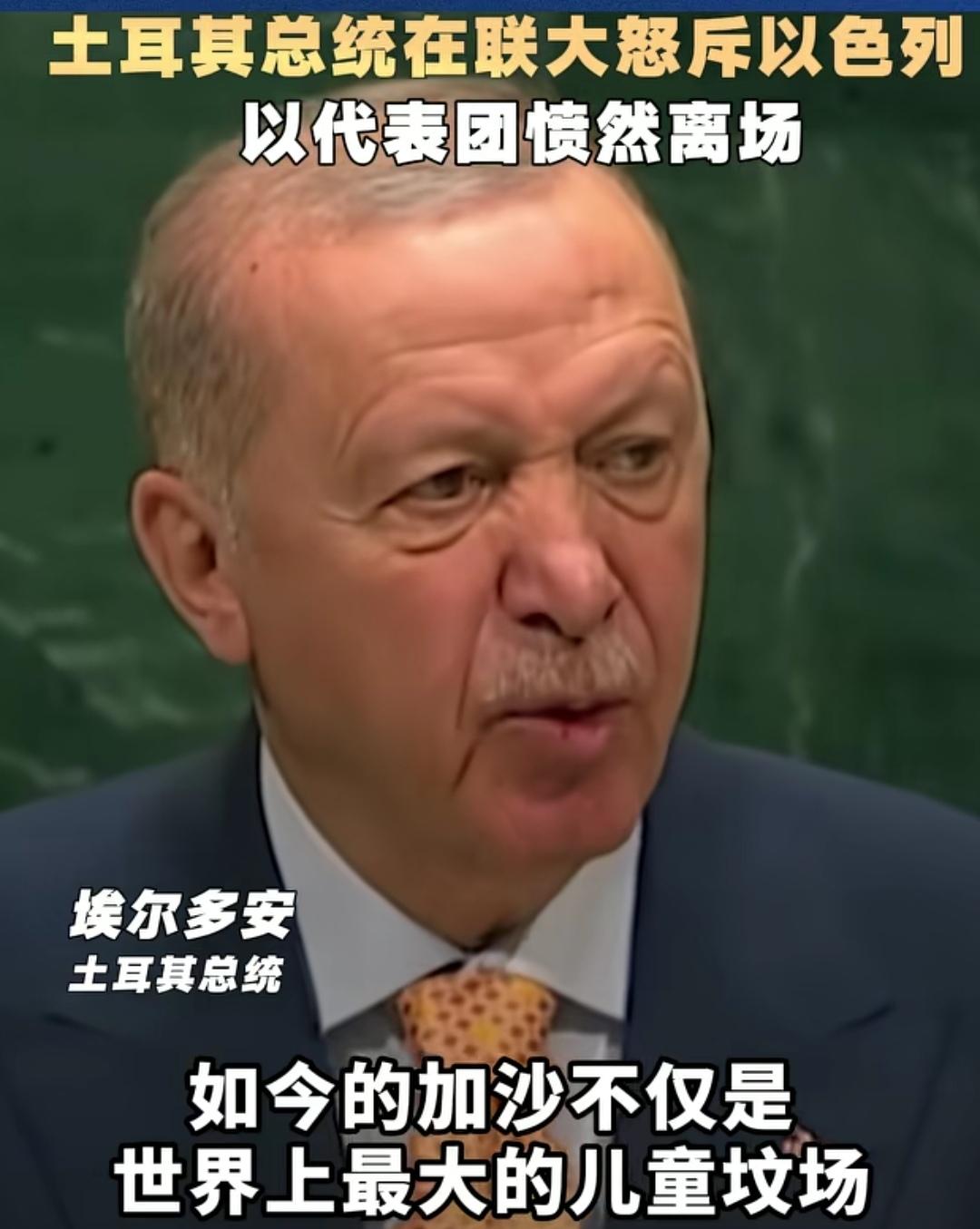 在联合国，把以色列骂得愤然离席，土耳其总统埃尔多安的仗义执言，让人敬佩。在联大