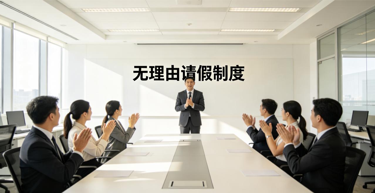 新来的总监推行“无理由请假”制度，每月一天，不用说明，直接批。全公司拍手叫好。
