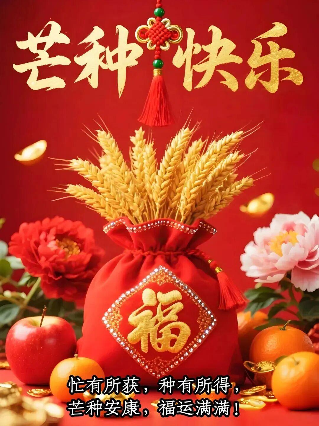 芒种至，仲夏长。麦香飘远，稻梦初醒，大地在呼吸间完成生命的轮回。新的一天，愿你心