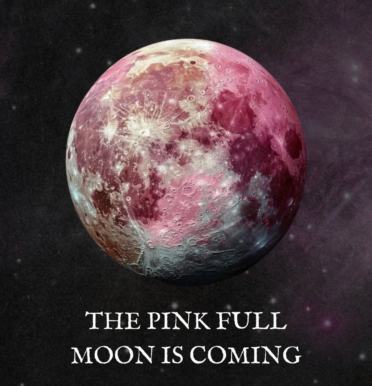 虽然有点晚了，但补发一下。昨天是天秤座满月，四月满月在西方被称为PinkMoo