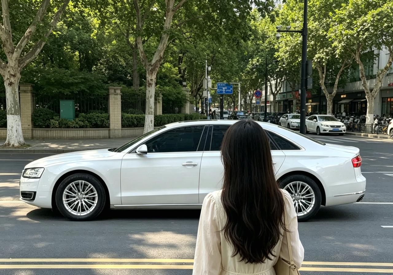 国内白色的奥迪a8l其实并不多见。白色的车很特别。特别之处就在于它真的很百搭，但