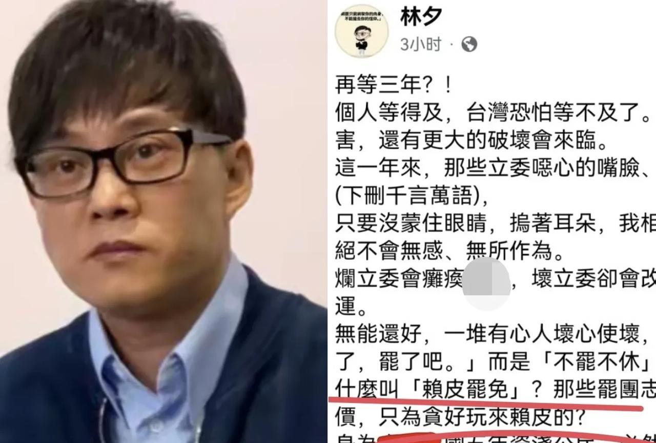为了大罢免，香港著名作词人林夕居然杠上了台湾音乐人罗大佑。没想到岛内大罢免到了