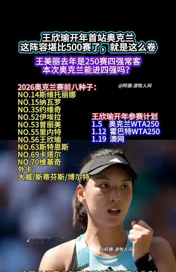 王欣瑜去年的“稳定”，在今年这个签表里，可能连第一关都过不去。但今天，她两盘撕