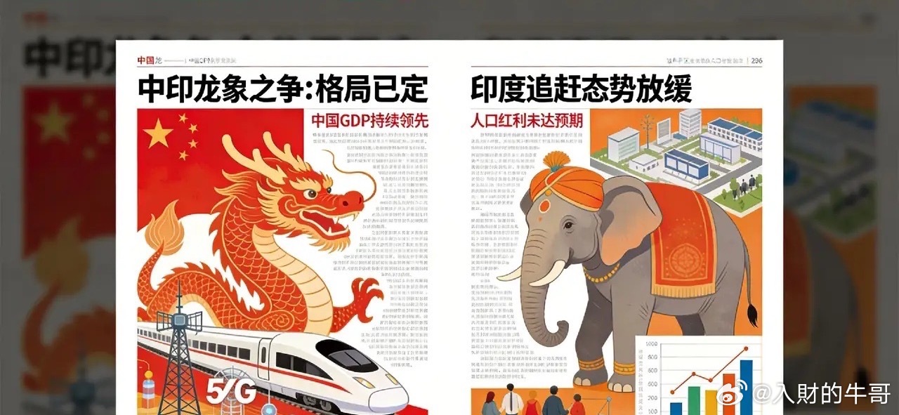 龙象之争已无悬念？差距越拉越大，真相很现实！一组冰冷数据，看懂中印差距：1990