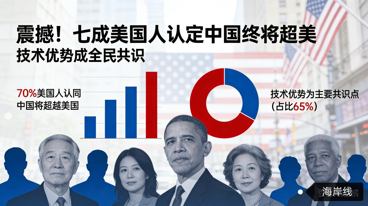 震撼！七成美国人认定中国终将超美，技术优势成全民共识中国科技、经济实力的持