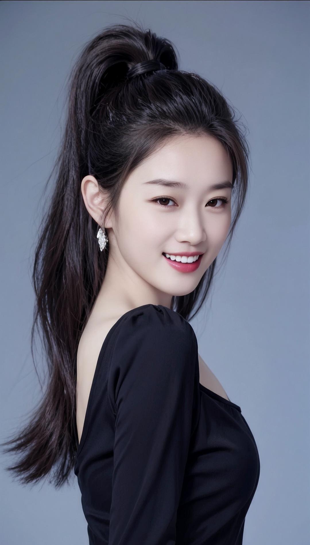 ai写真馆动图大赛ai马尾佳人