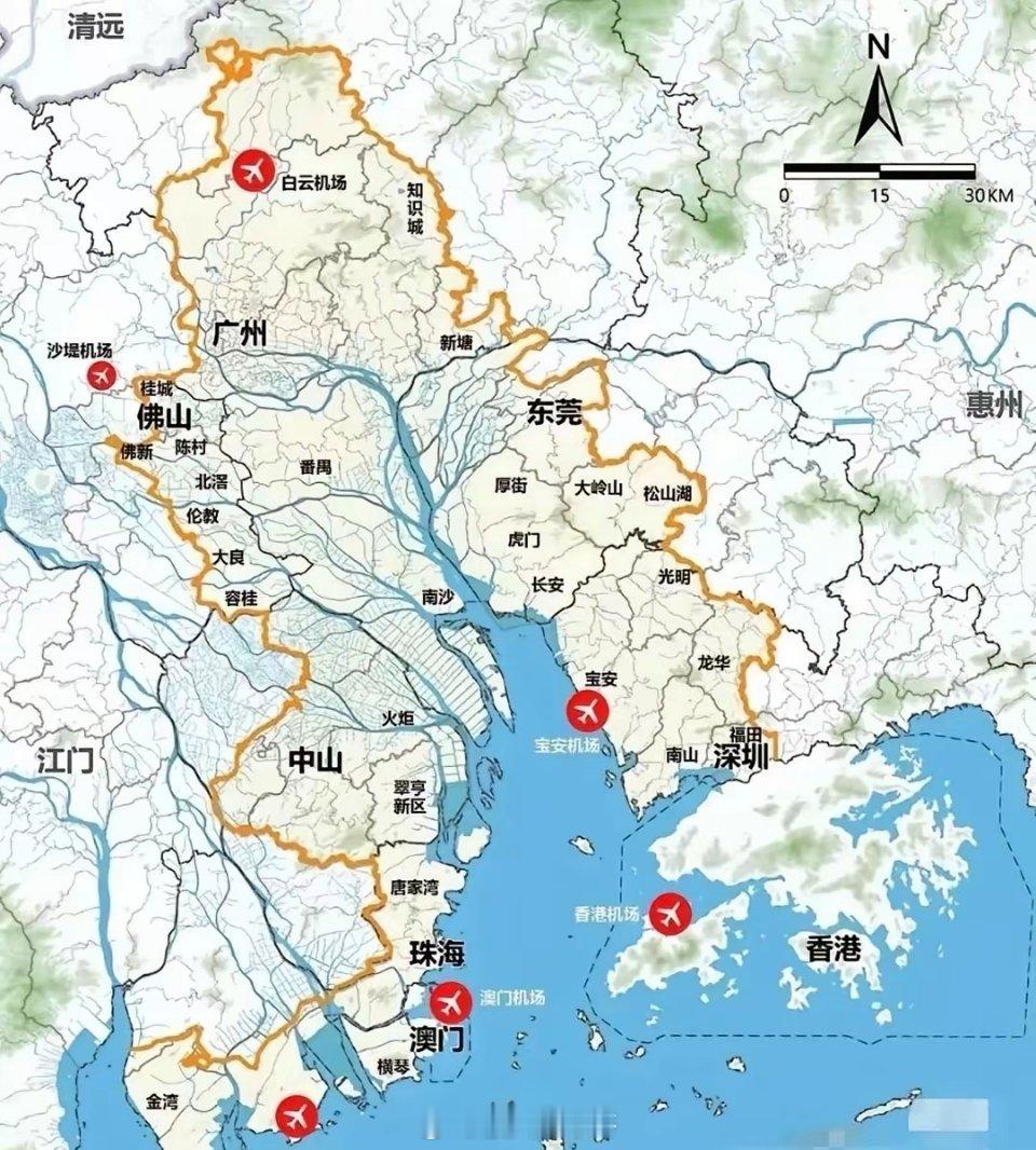 广州为何千年不衰，看看广州的这个地形，得天独厚风水宝地，真的让人觉得全国也找不到