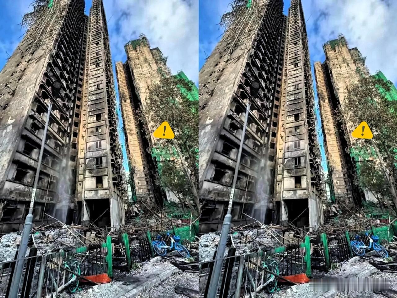 香港这场大火，幸存者一句话令人动容。他白天在外上班躲过一劫，其父母是第一代原