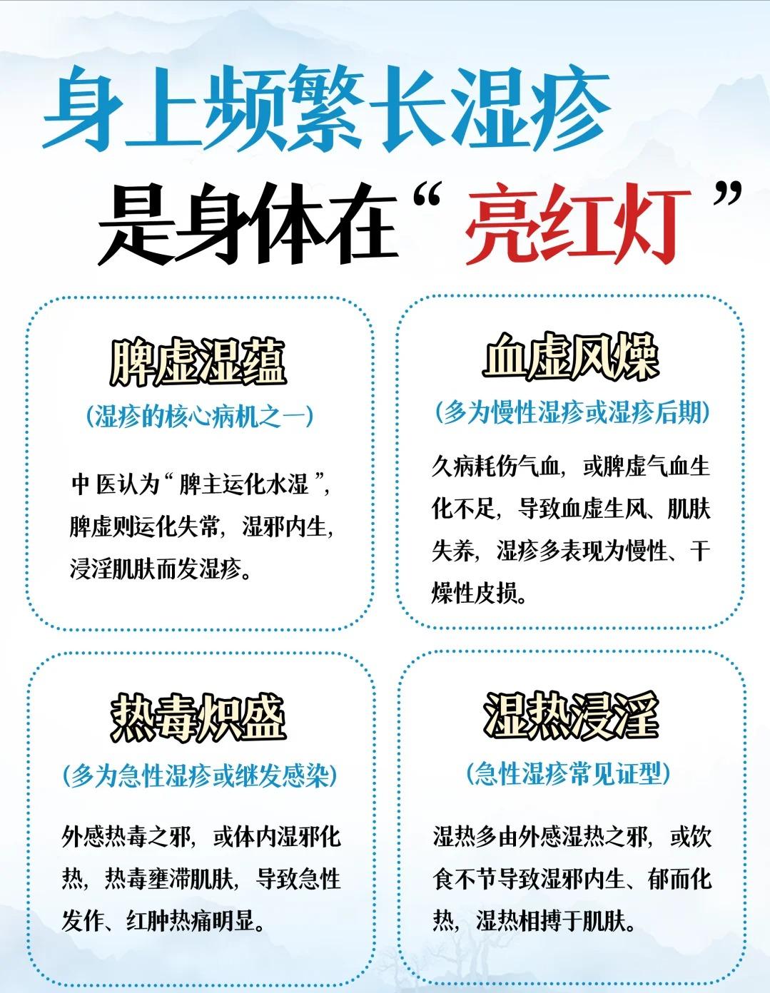 湿疹反复不是皮肤的错，是体内湿邪捣乱！