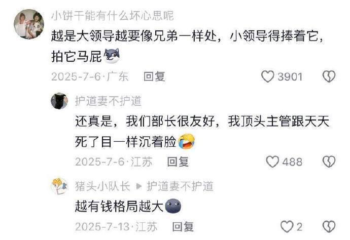 总结网友跟历任领导都能相处好的原因​​​