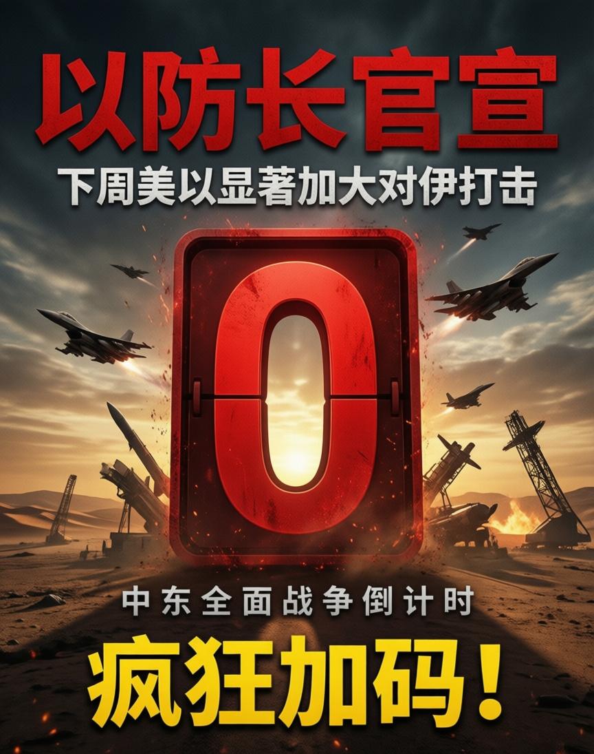 疯狂加码！以国防部长放话：下周美以显著升级对伊打击，全面战争倒计时开启3月2