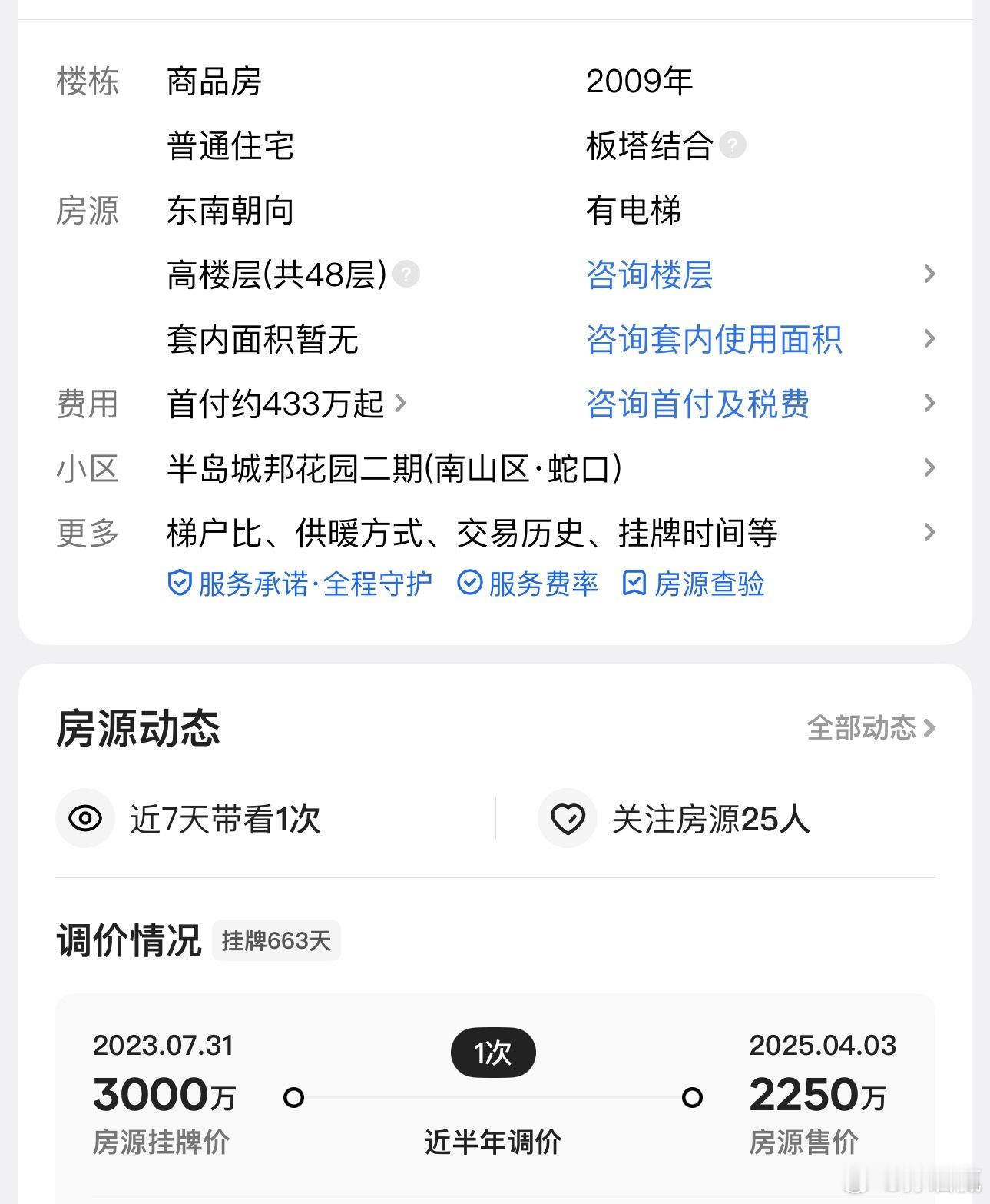其实也别天天说中山马鞍岛房价下跌，牛逼如深圳也一样在跌。南山半岛城邦，圈里人都知