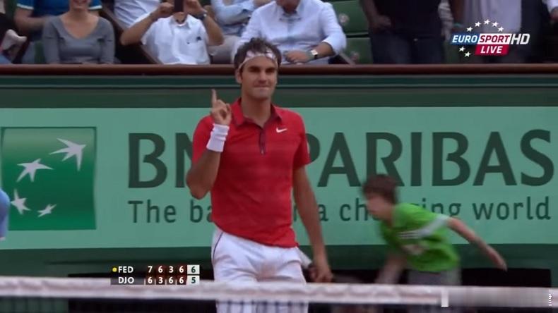 费德勒“终结者”：1、终结了桑普拉斯在温网五年未输球的纪录2、终结了纳达尔在红土