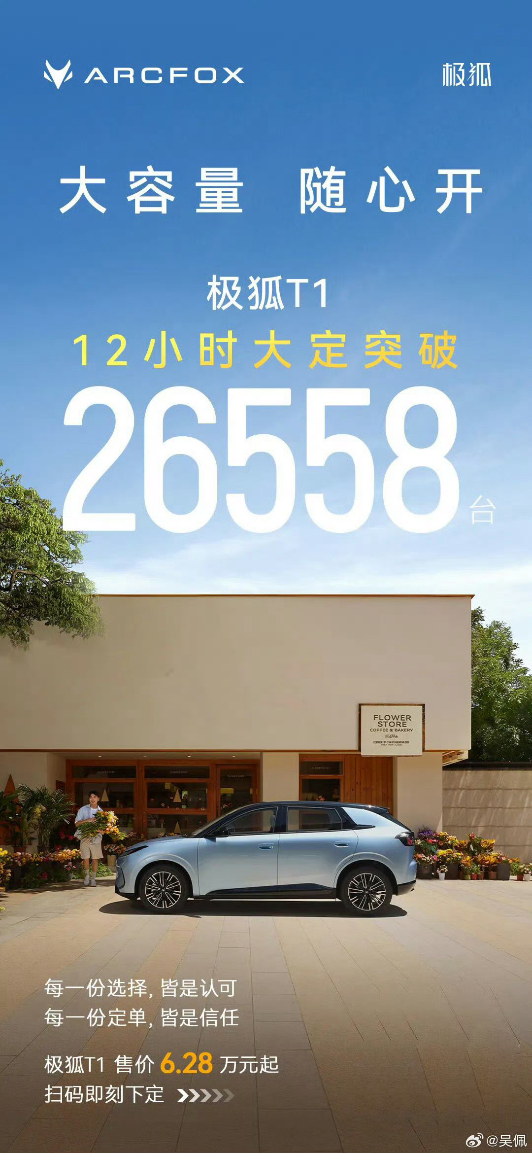 全新MG4和极狐T1继小订海报数字仅差一个后，大定的锁单数据，两个也是毫不相让。