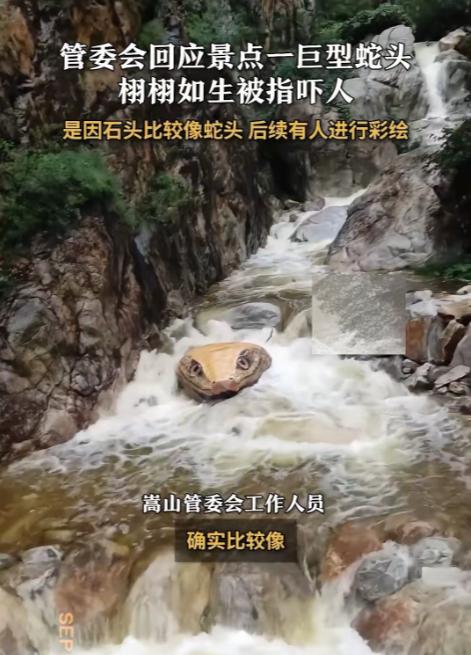 河南某景区突然火了，但火的不是美景，是个让游客魂飞魄散的“巨蛇头”——有的游客猛
