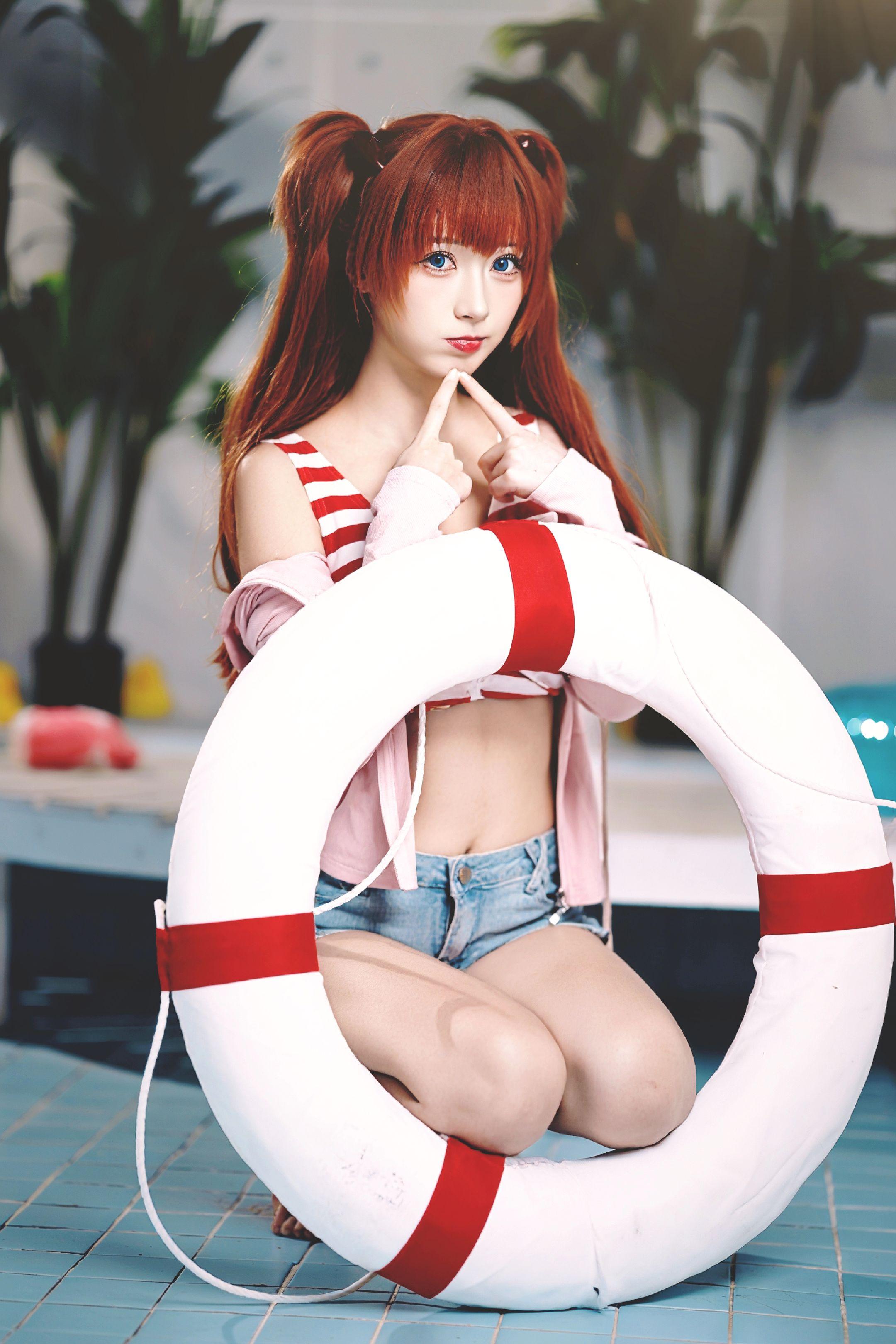 cos正片 coser 泳衣 明日香 二次元