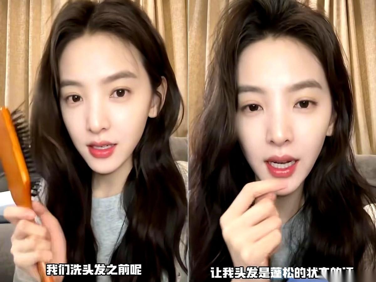 都以为章若楠那一头海藻般的浓密秀发是天生的。直到我一个做美容的朋友，把她的“养