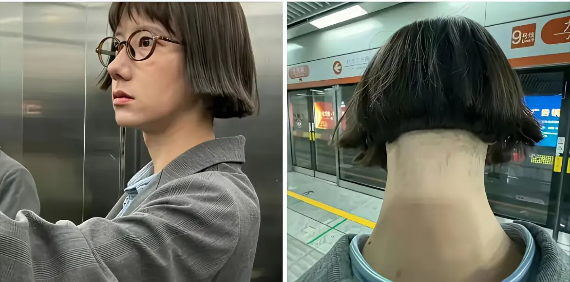 杭州，某女子花三位数剪的头