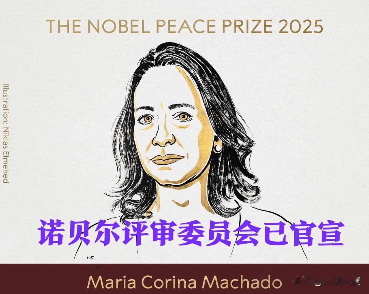 这诺奖果然不负众望，没给特朗普，也没给加沙医生，而是给了委内瑞拉的反对派女首领玛