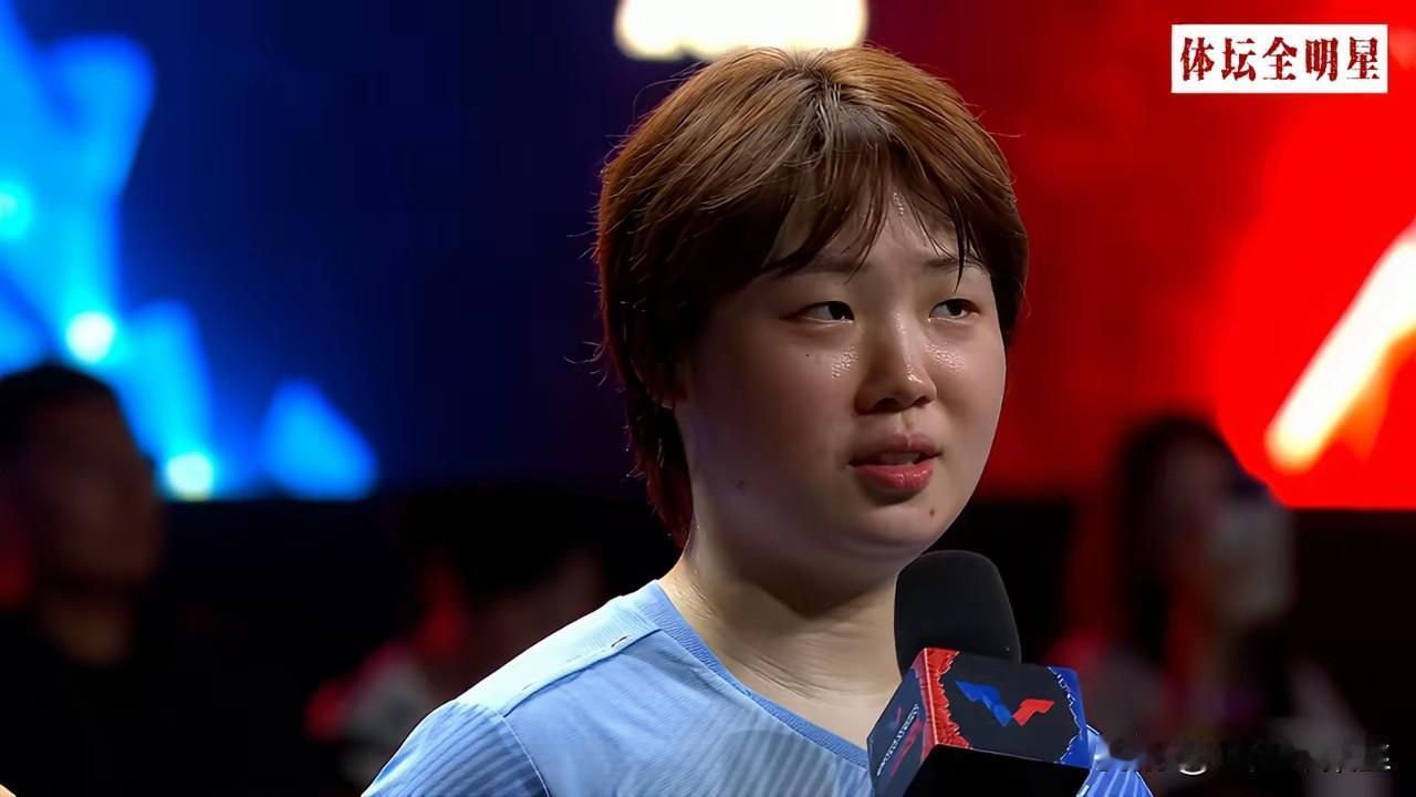 蒯蔓半决赛赢了张本美和，这次太解气了！她这满脸的汗水，湿透的头发是最美丽的风景