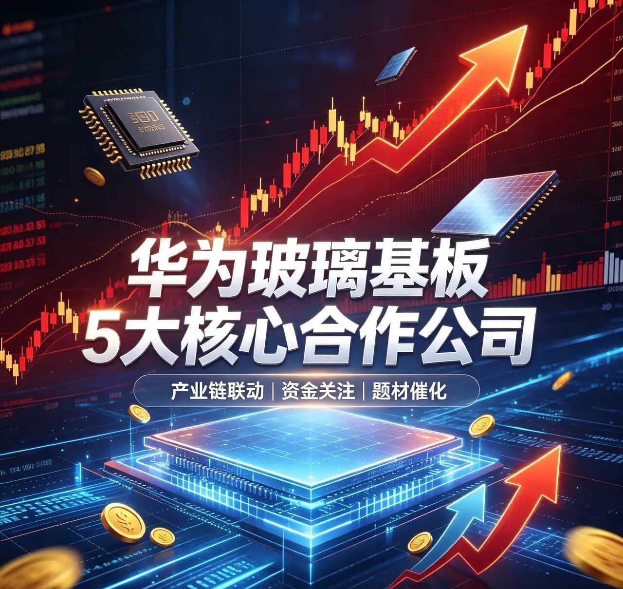 华为玻璃基板5大核心合作公司1.京东方A（000725）作为全球面板龙头，京东