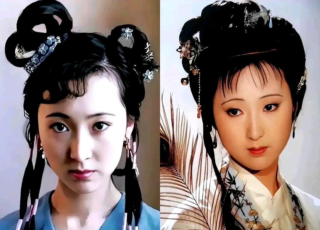 87版《红楼梦》的妆造，差点毁了黛玉。最初试妆，林黛玉被画成了哪吒。化妆师杨