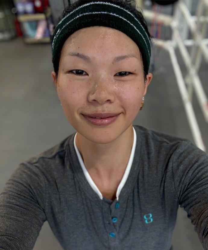 今天真的尽力了，虽然状态没之前好，但是坚持下来了一整节课！