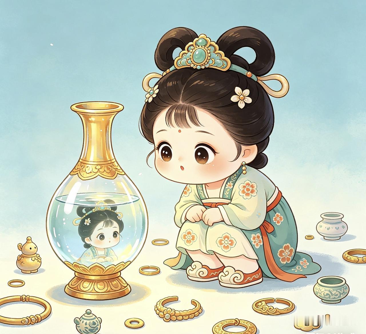 9岁而逝，于“小孩”来说也是一种幸运吧国家博物馆李静训，字小孩，陇西成纪人，