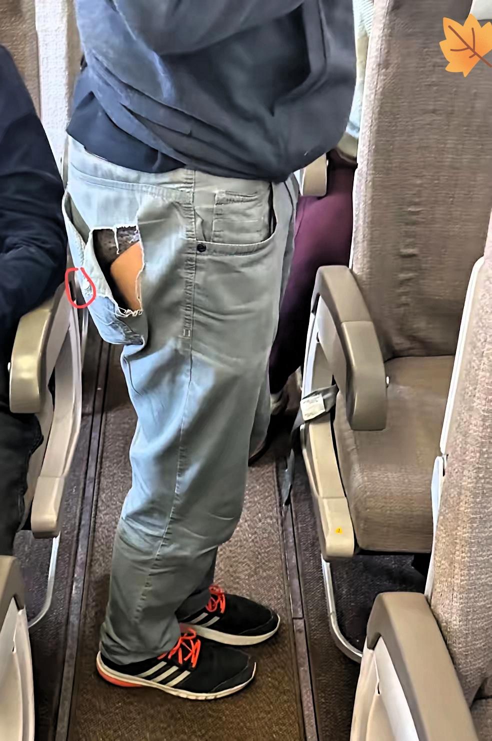 不是吧不是吧高铁上偶遇的裤子直接让我怀疑自己的审美雷达失灵了本来以为是