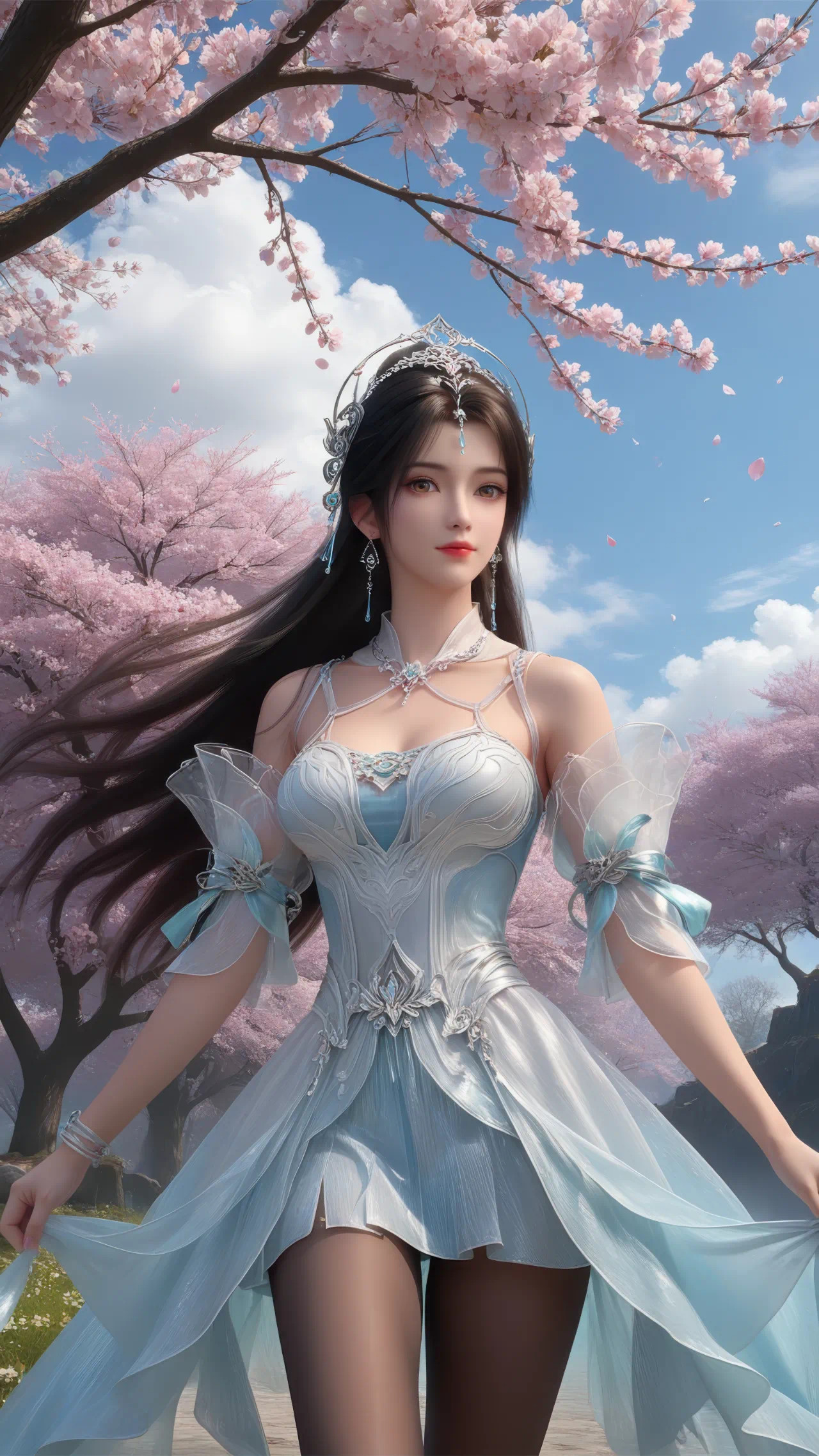 完美世界清漪【精致美图】这身衣服，配上这个背景，太美了！国产动漫​​​