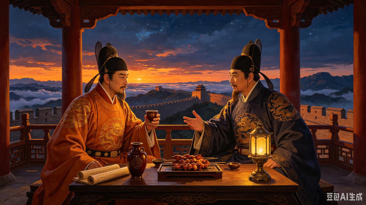 假如李世民和朱棣在地下喝酒聊天。朱棣:二凤哥，听说你是直