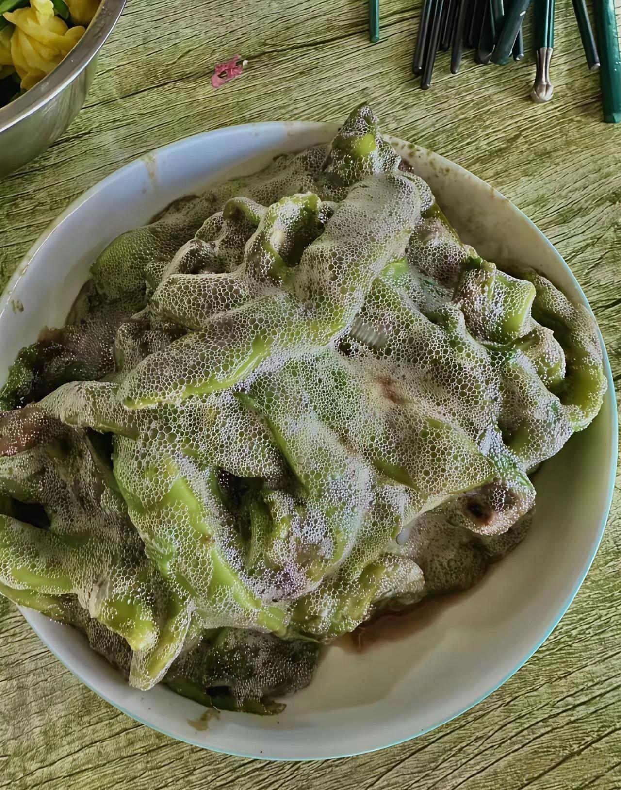 这冒泡豆角真的好吃