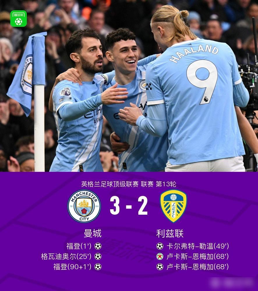 曼城3-2利兹联之后，曼城主教练瓜迪奥拉的赛后采访，有2点特别有意思：​首先