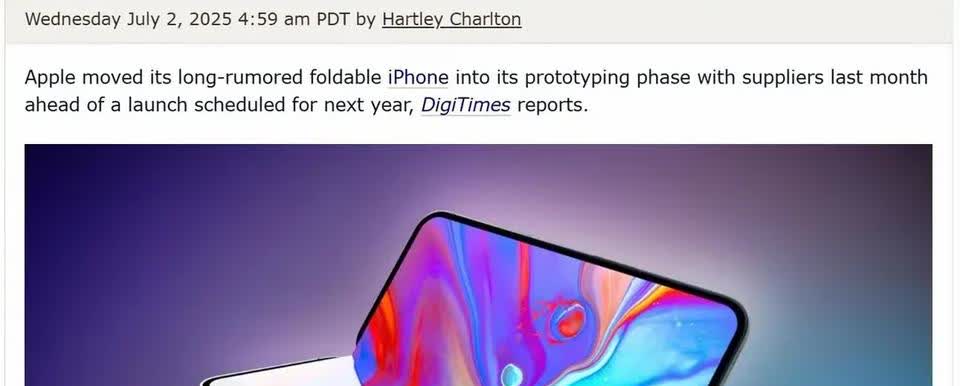 苹果传闻暂停可折叠iPad研发，重点转向可折叠iPhone……其实，可折叠iPh