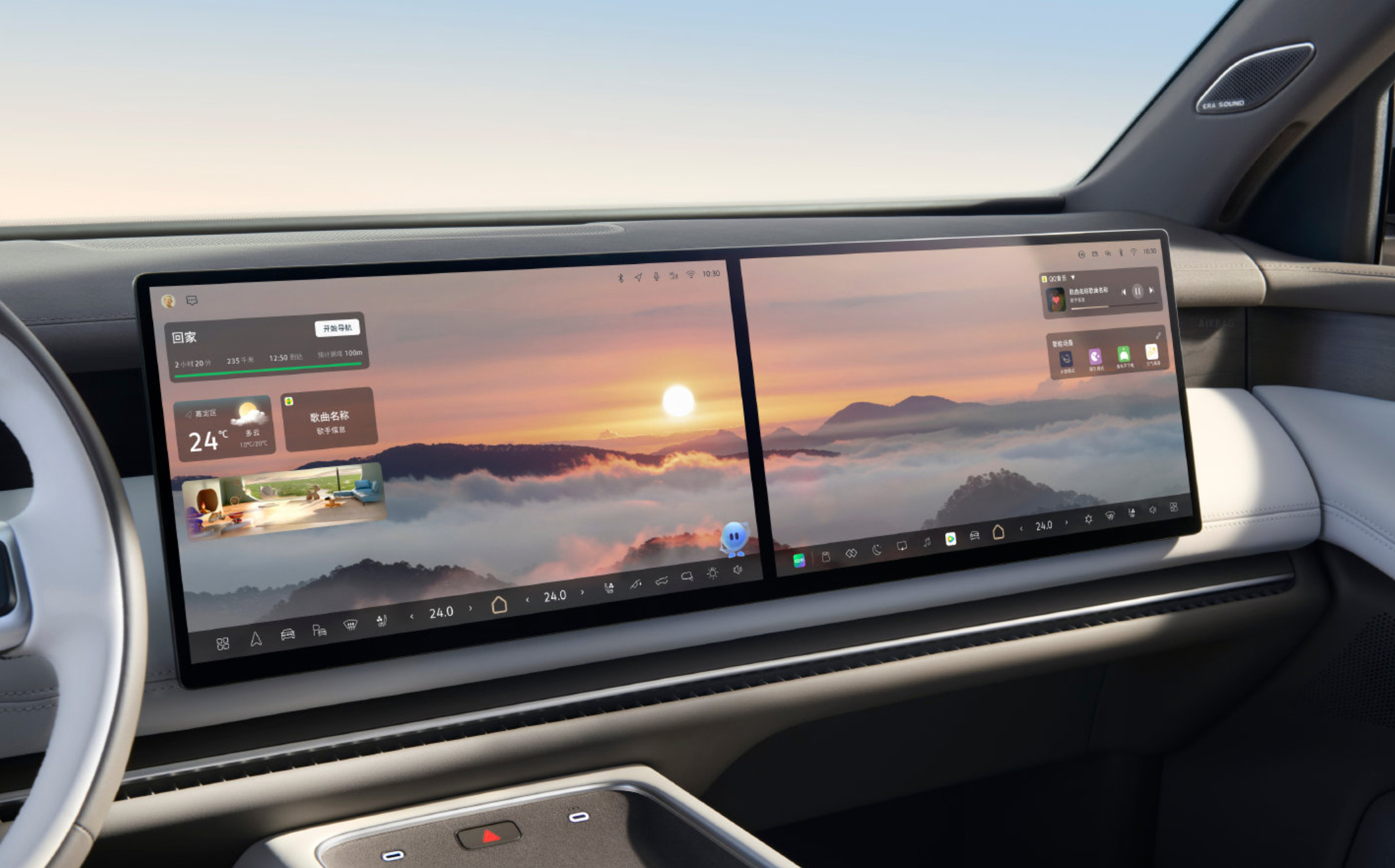 大众这台ID.ERA9X有点“新势力化”了：前排双大屏，后排还来个吸顶屏，6