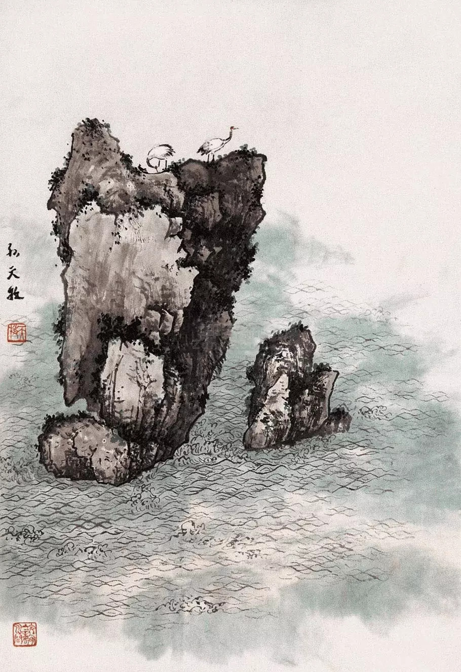 孙天牧（1911—2010），籍贯山东莱阳，北派山水画家，国画大师，山东莱阳人，