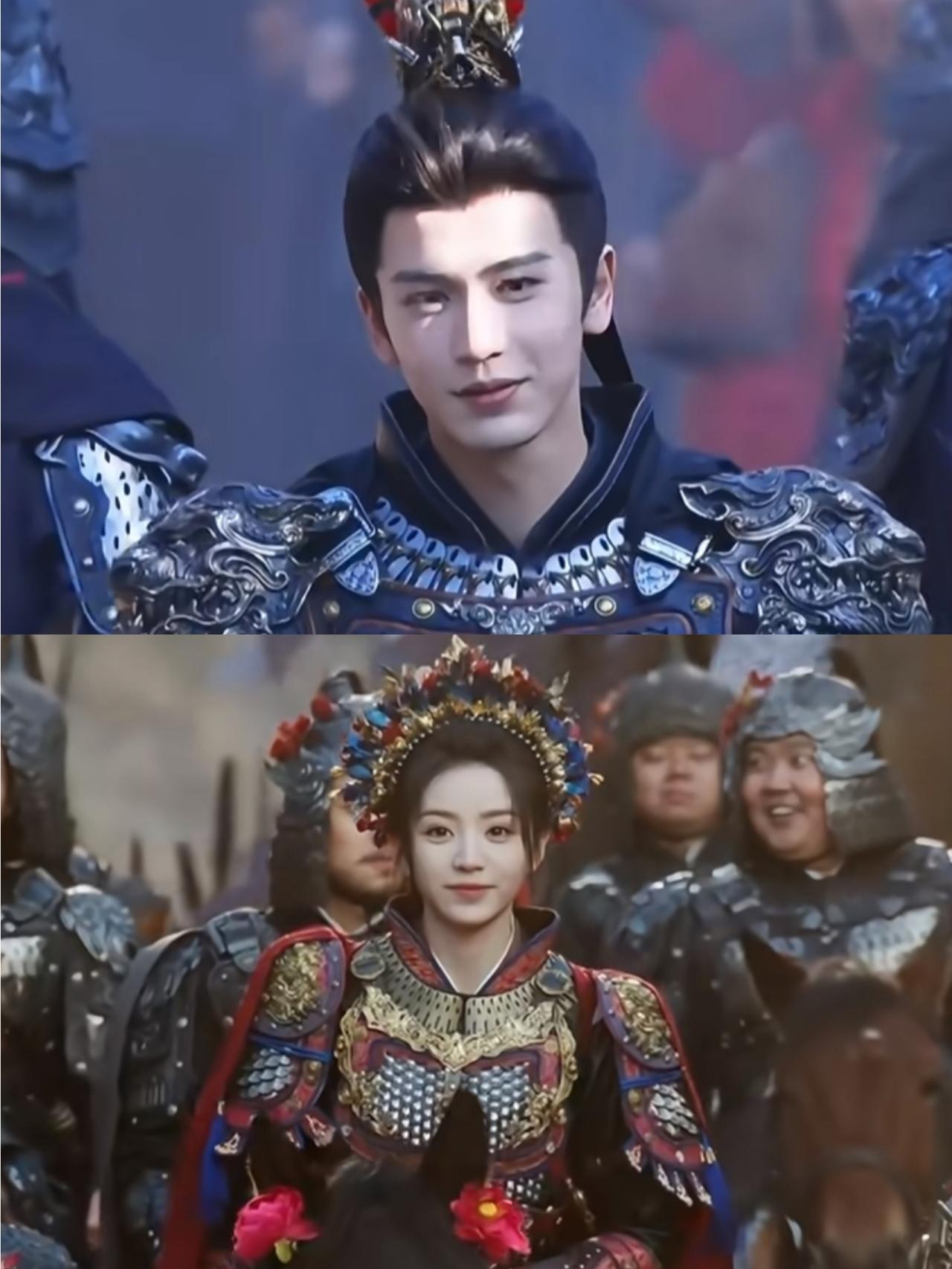 《逐玉》凯旋妆造❗张凌赫的雉翎冠，田曦薇女帅盔，到底谁设计的？酷毙了！张凌赫