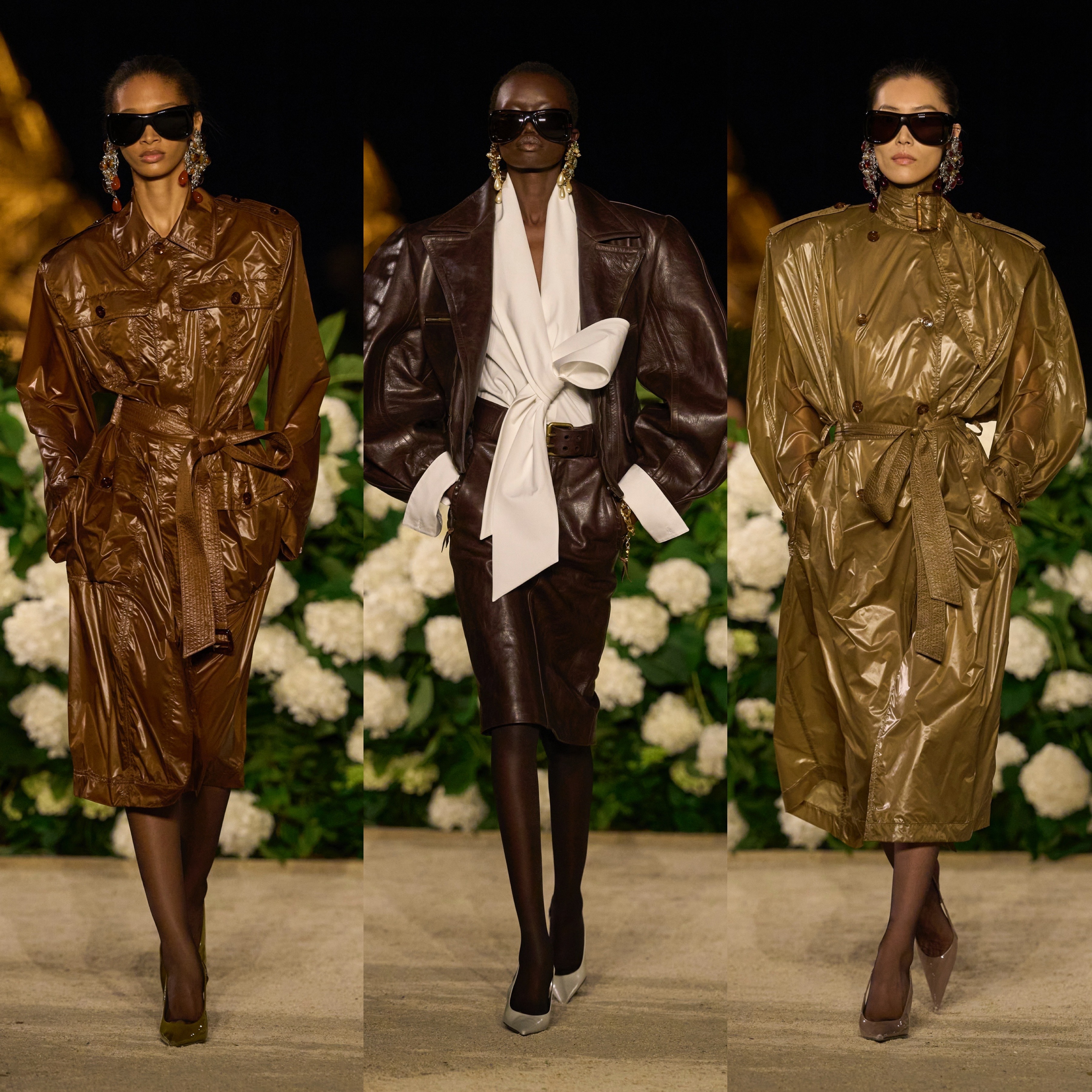 SaintLaurent2026夏季女装秀昨晚在巴黎时装周正式揭幕，全新