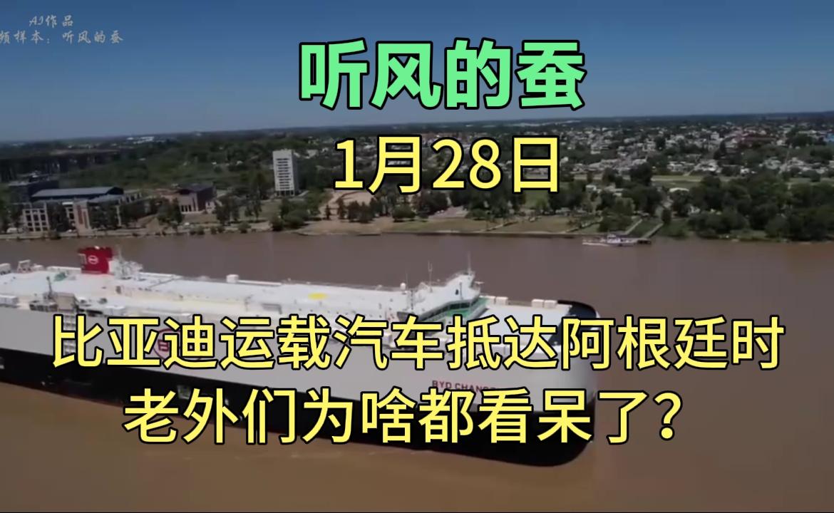 听风的蚕：比亚迪汽车运输抵达阿根廷时，老外们为啥都看呆了？