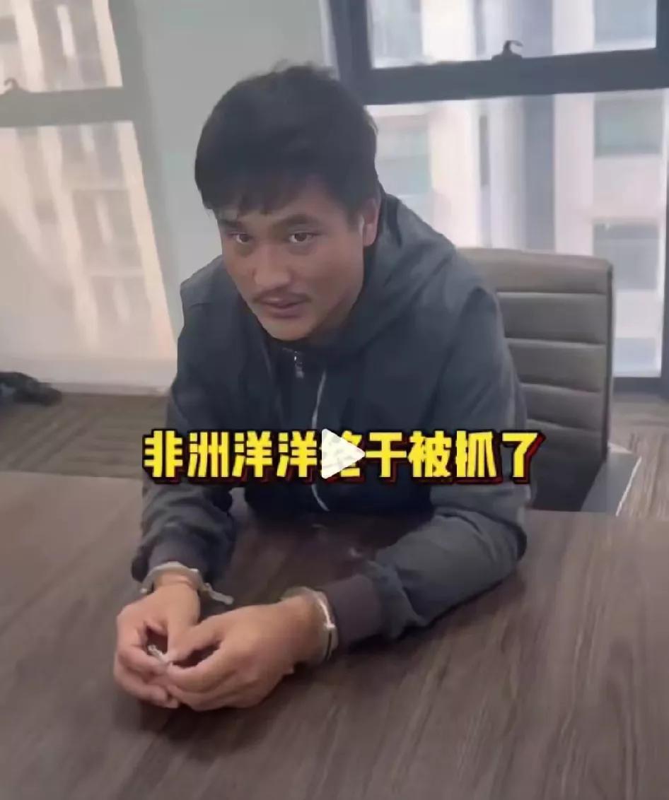 这个人(非洲洋洋)长的样子就非善类，小胡子，眼神阴狠。这次被捕，当地华人丁总出了