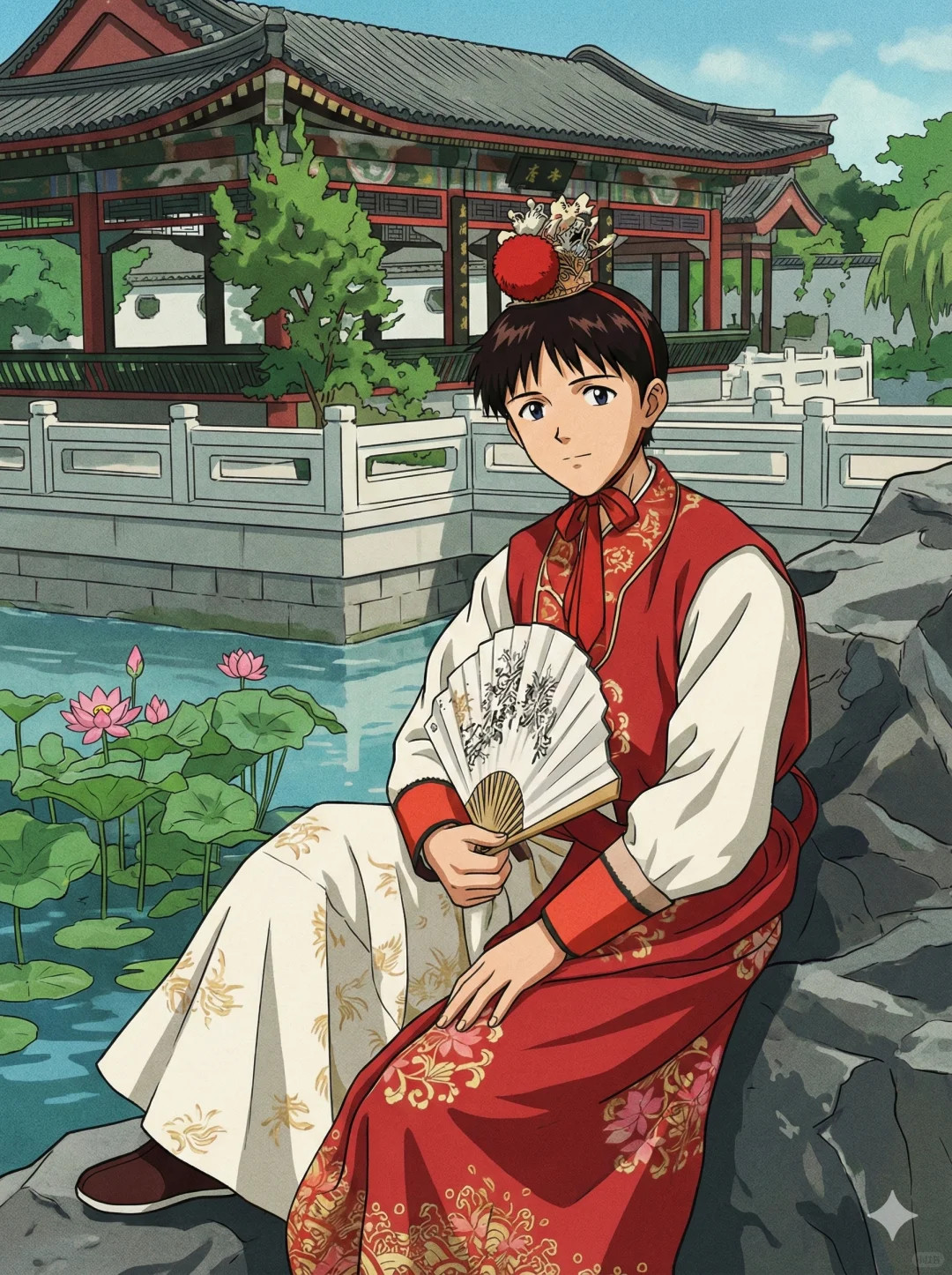 破案了《EVA》是悼明之作AI图by人造人周正