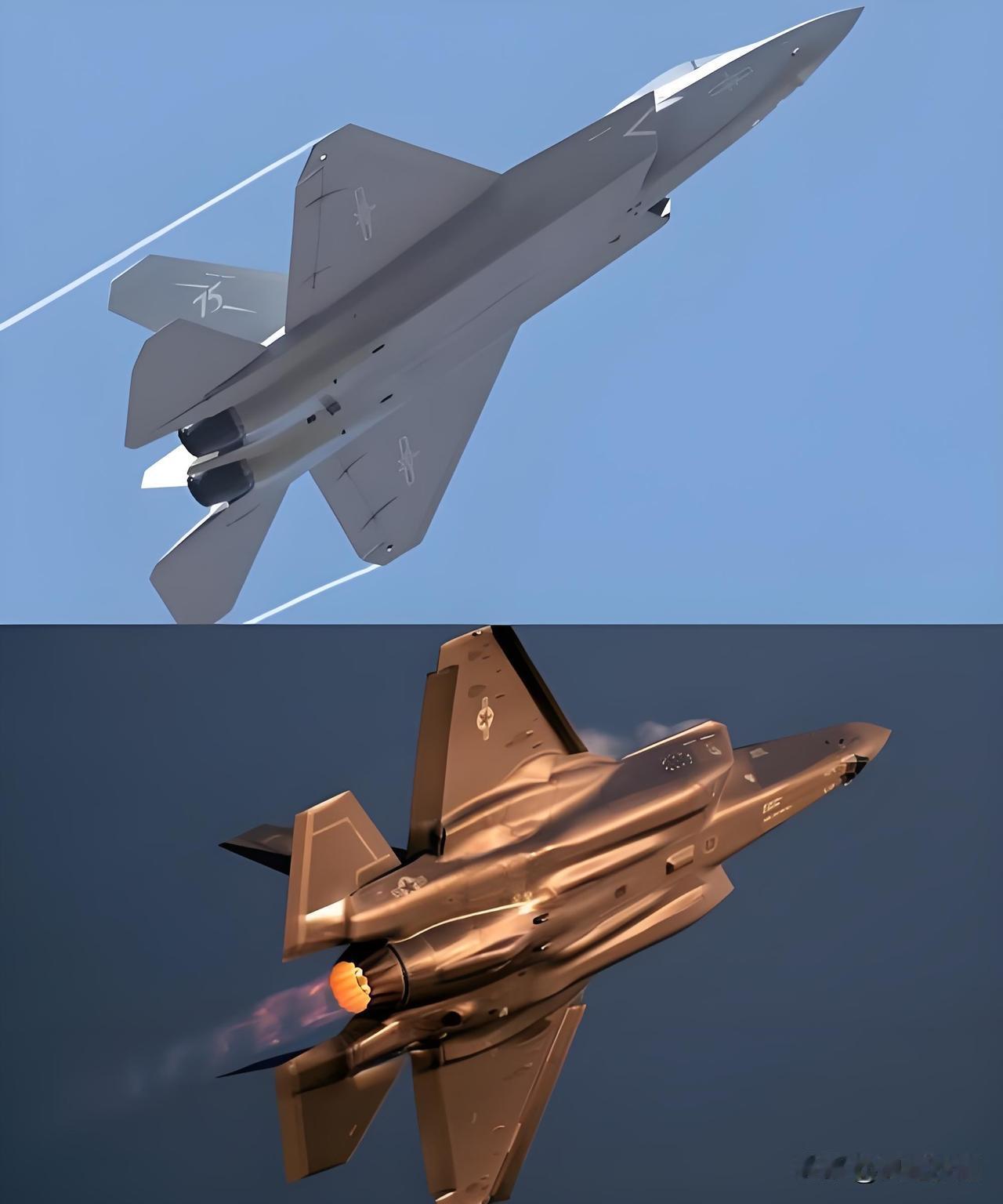 未来空战谁是主力？重型战机和隐身战机，到底谁更顶用？一张图，两种路线，两种截