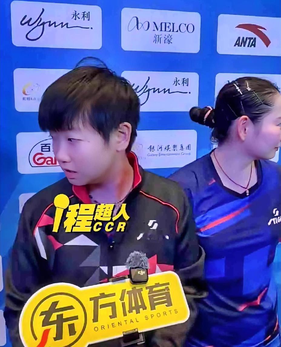 哈哈，莎莎真是操心的命，接受个采访也不消停，忙忙碌碌的样子真可爱。全运会