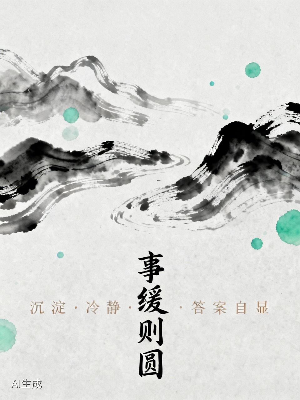 嘿，我突然发觉，“事缓则圆”这话还真不假。慢慢琢磨才懂，“事缓则圆”那可是顶