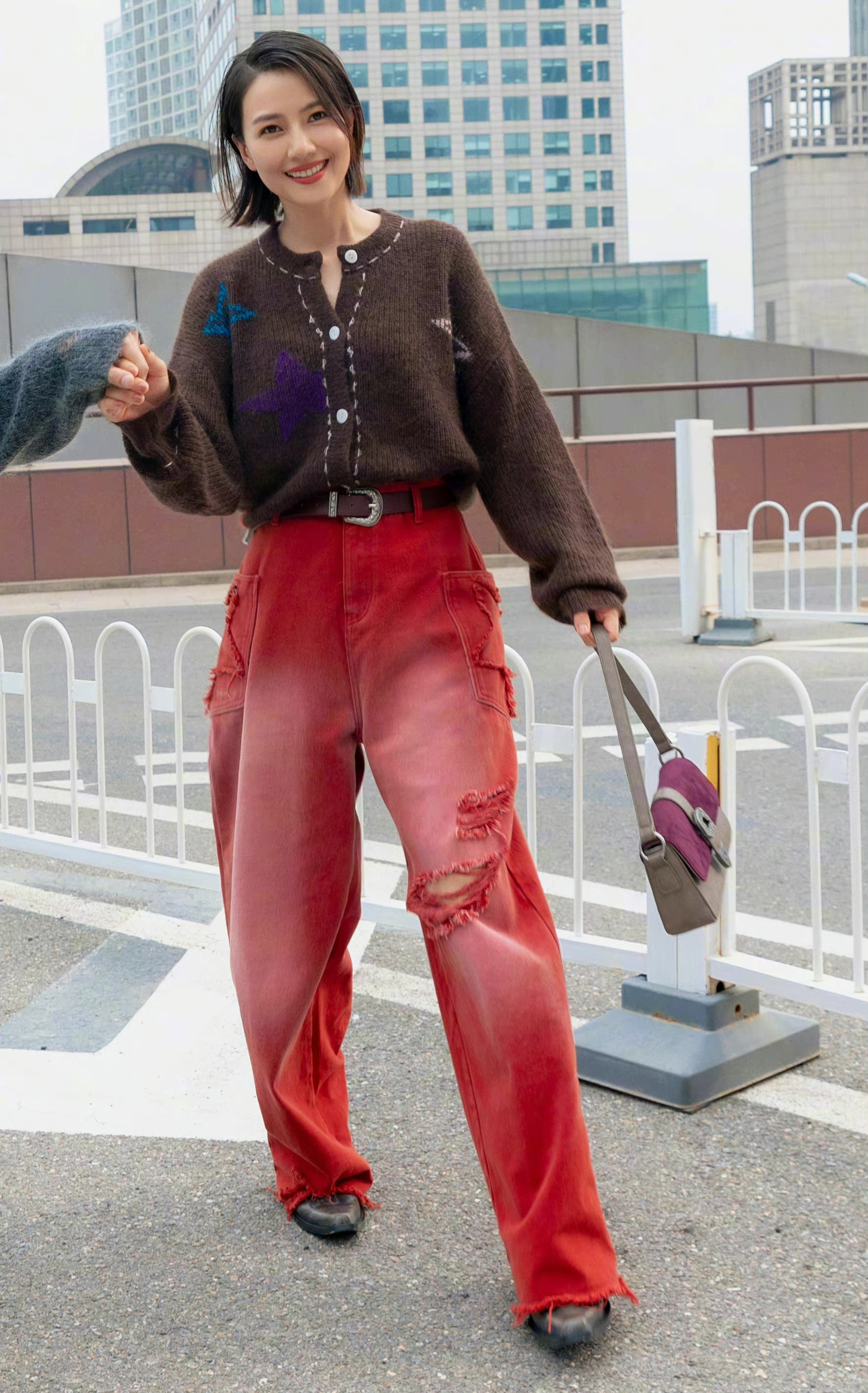 高圆圆，街头美拍，时尚穿搭不设限