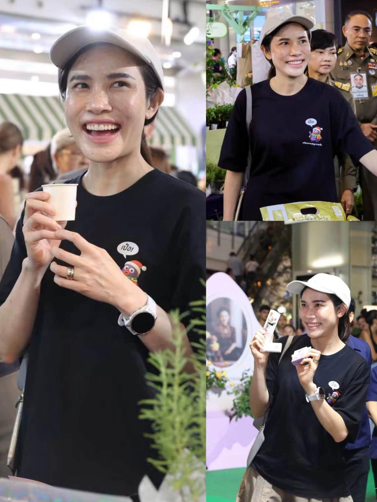 41岁诗妮娜年轻貌美，颜值依旧能打诗妮娜贵妃逛CentralWorld，为皇家