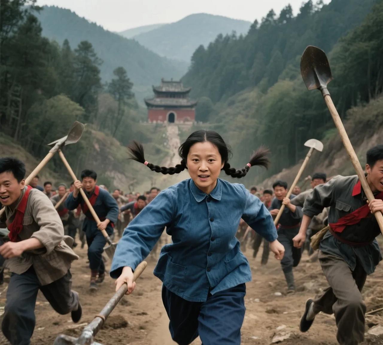 七十年代初，破四旧。我表姨是红兵卫里的急先锋，年轻胆子又大，红兵卫们冲击百灵岗的