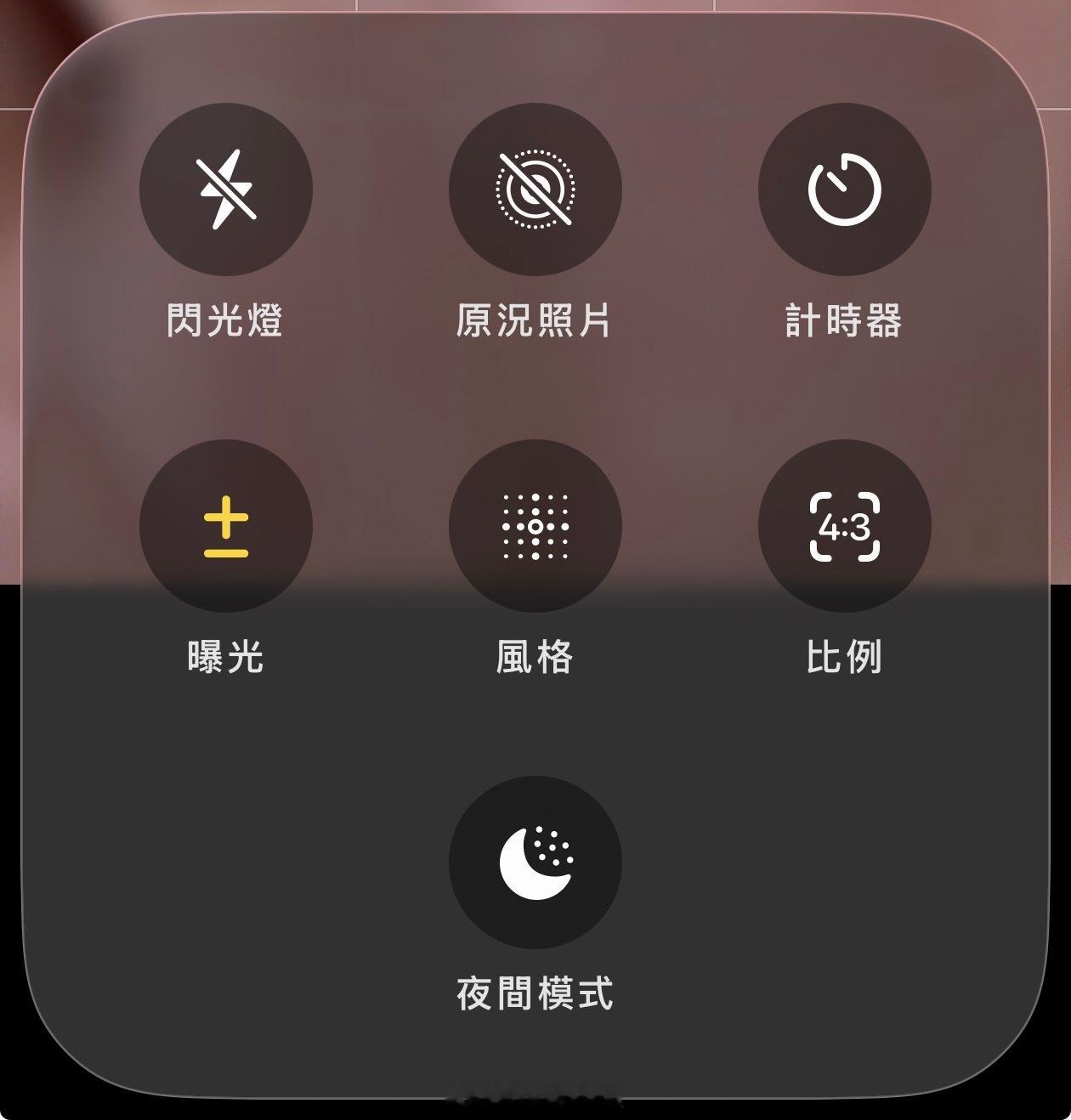 有没有苹果高手，帮帮我，不小心在相机里设置了摄影风格，怎么把拍的照片还原默认风格